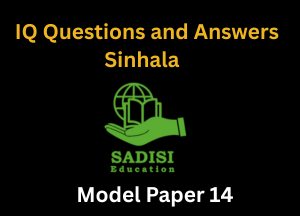 IQ Questions and Answers Sinhala Model Paper 14